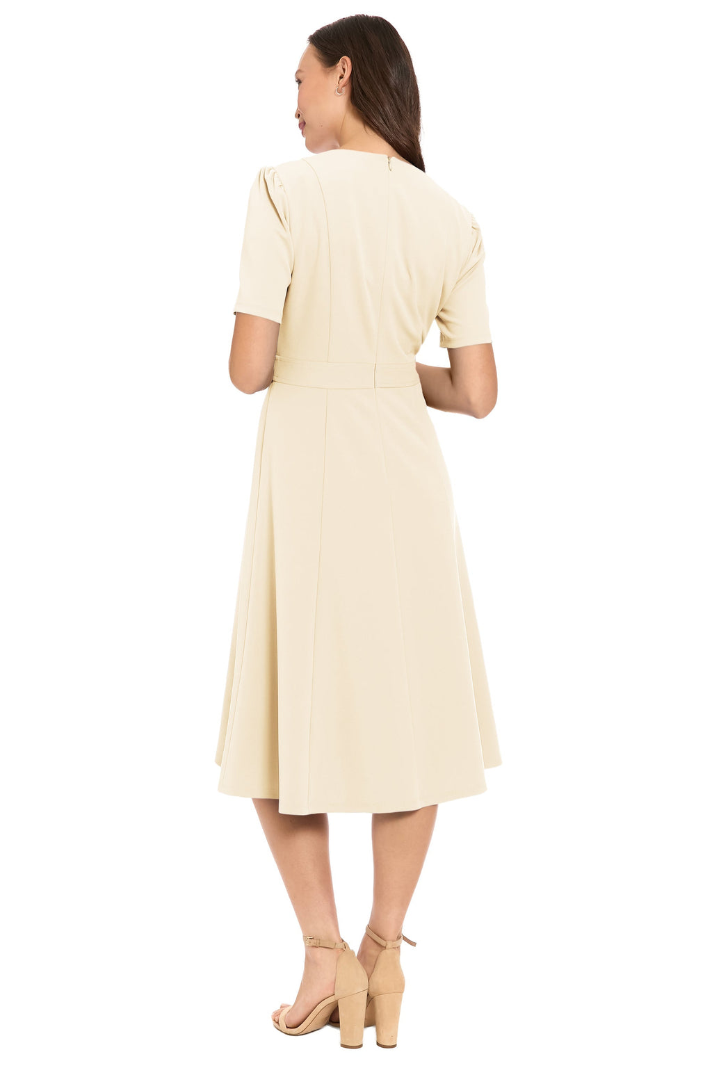 Quill Petite V-Neck Side Tab Dress in Classic - FINAL SALE