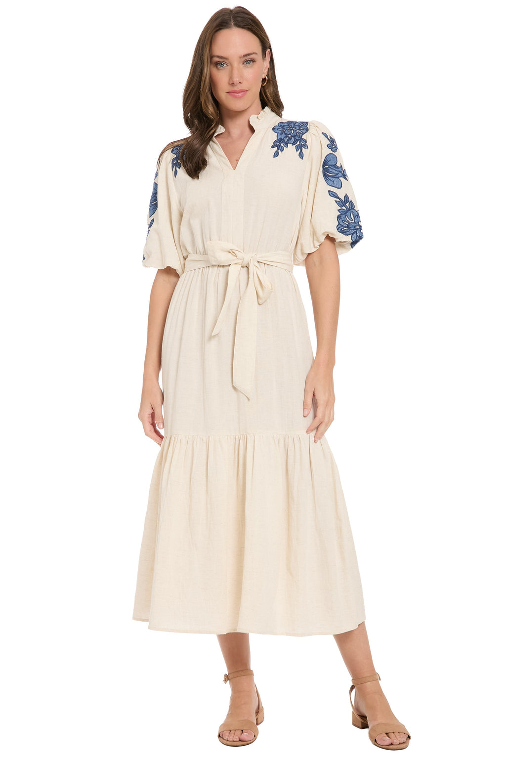 Mackenzie Embroidered Cotton Maxi - FINAL SALE