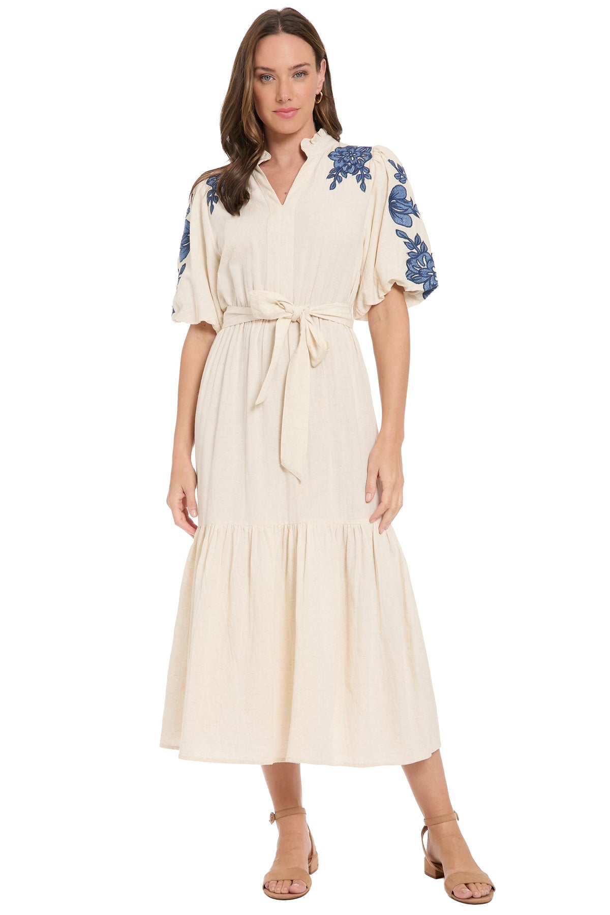 Mackenzie Embroidered Cotton Maxi - FINAL SALE