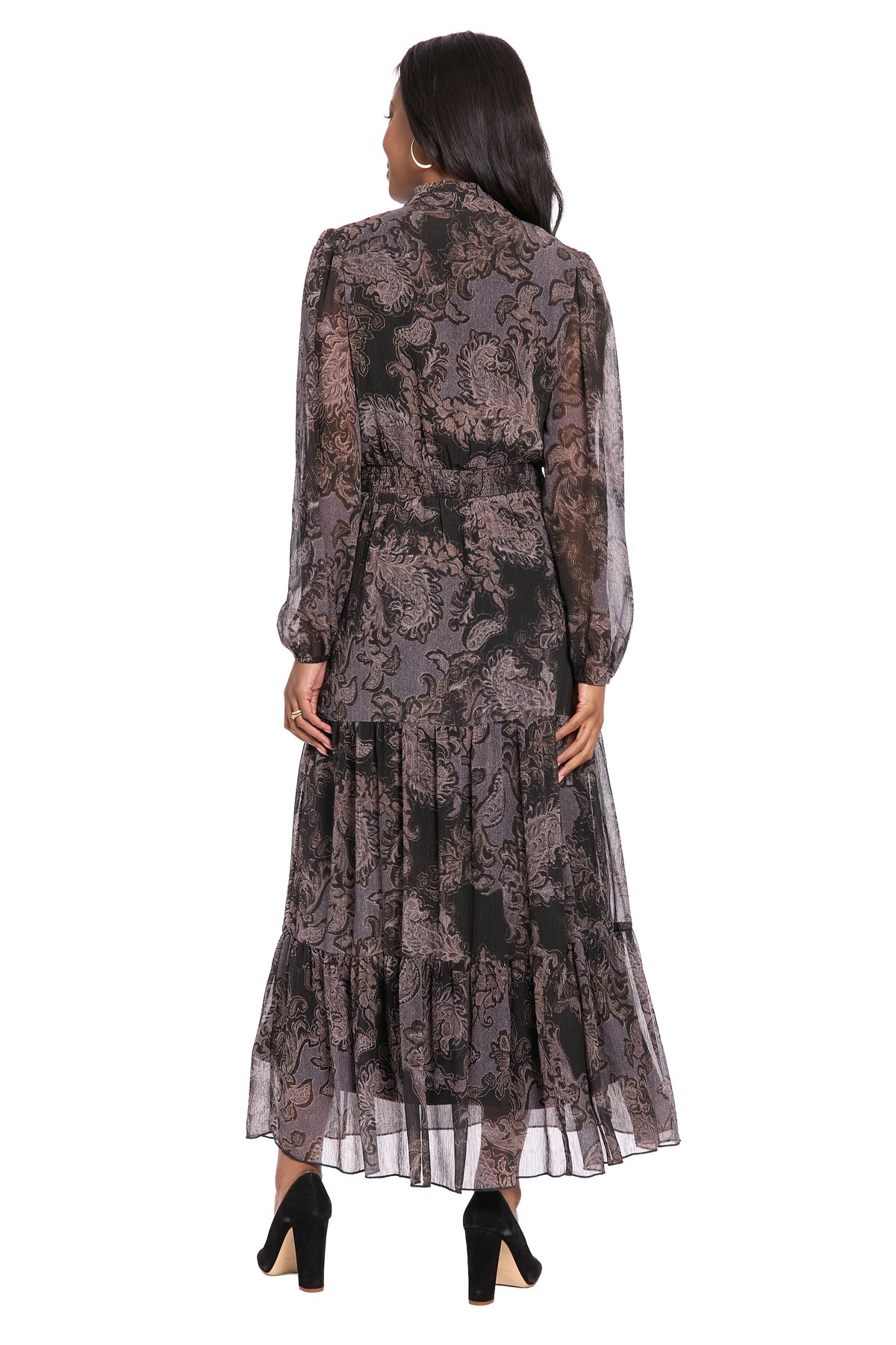Lettie Ruffle Neck Tiered Maxi - FINAL SALE