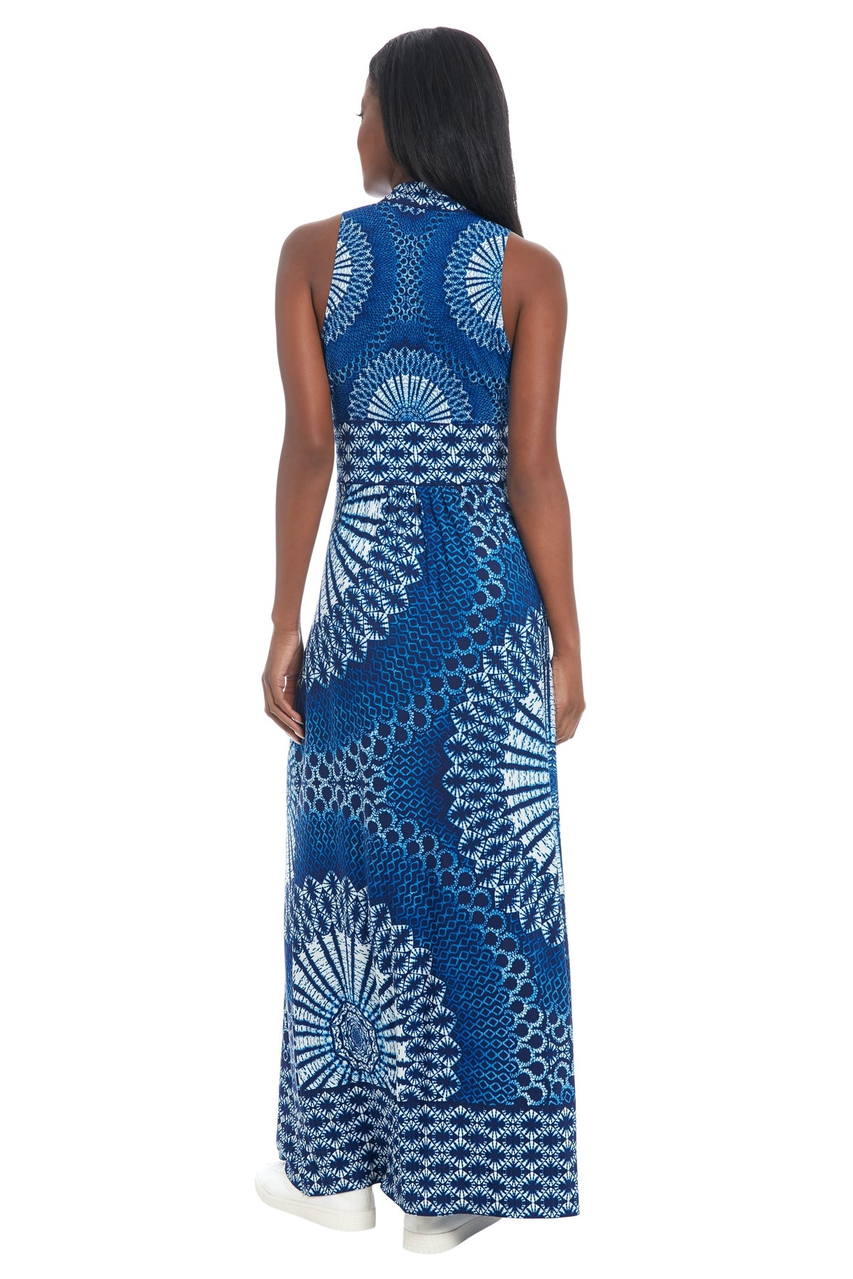 McKay V-Neck Halter Maxi in Boho Wheels