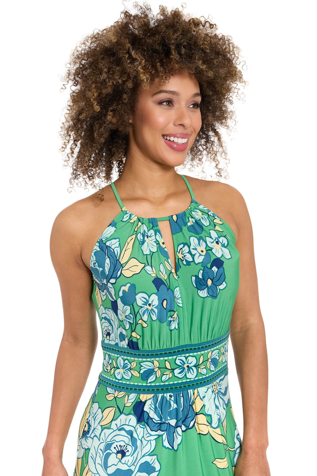 Morris Maxi in Diagonal Roses