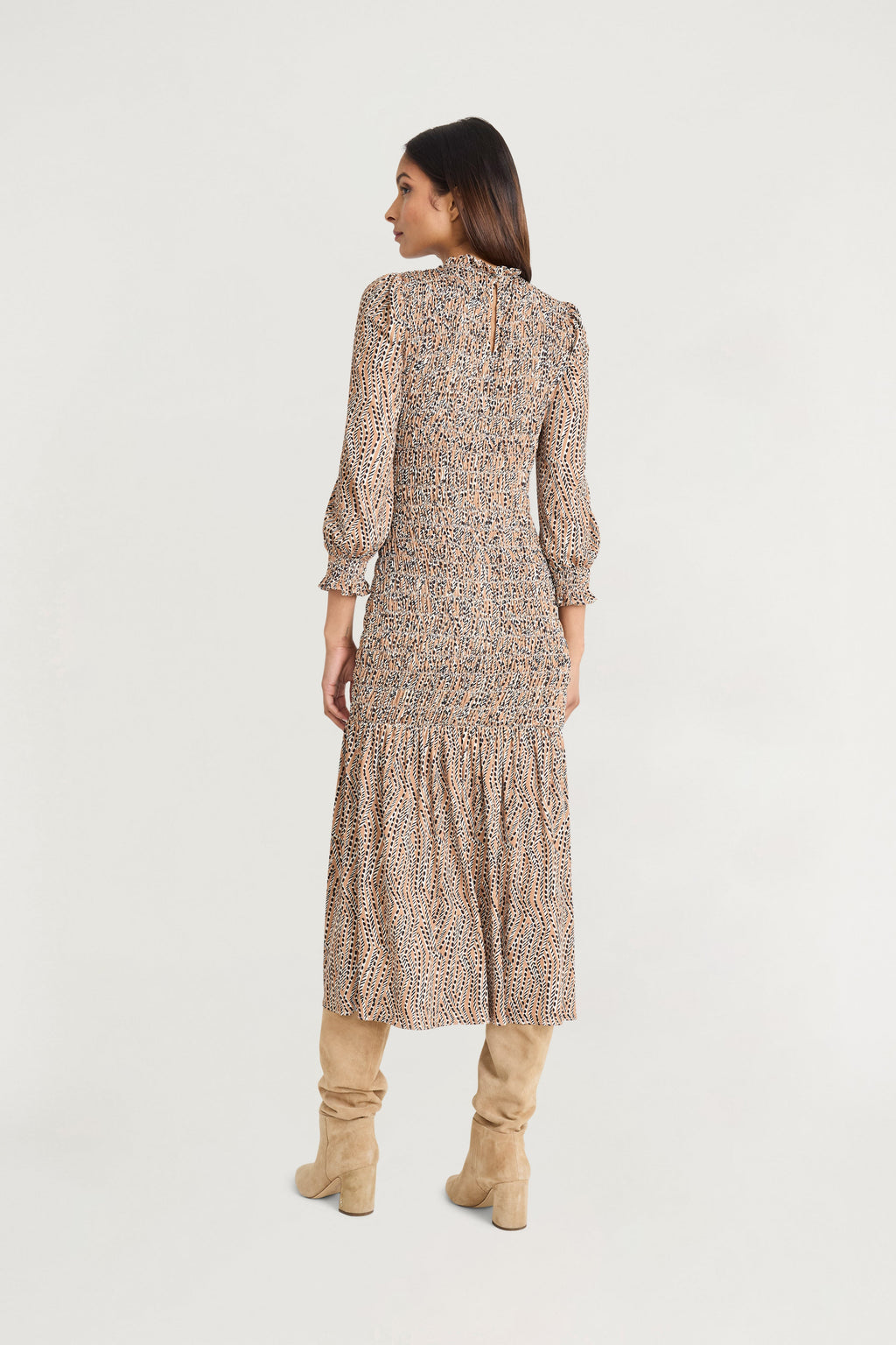 Samuel Printed Ruffled  Midi Dress - FINAL SALE