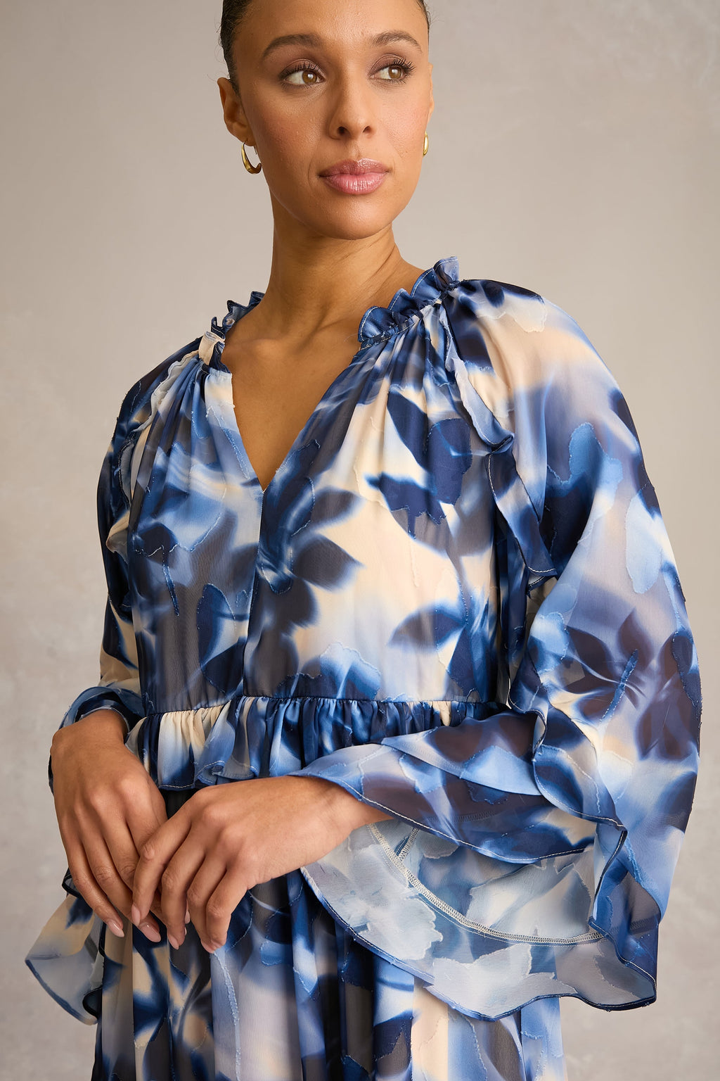 Vilma Floral Tiered Babydoll Dress - FINAL SALE