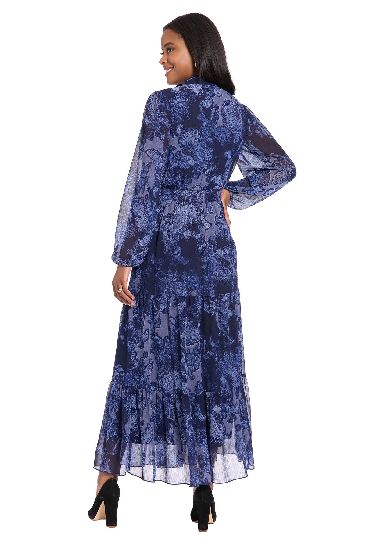 Lettie Ruffle Neck Tiered Maxi - FINAL SALE