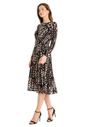 Leslie Fit & Flare in Cascading Spots - FINAL SALE