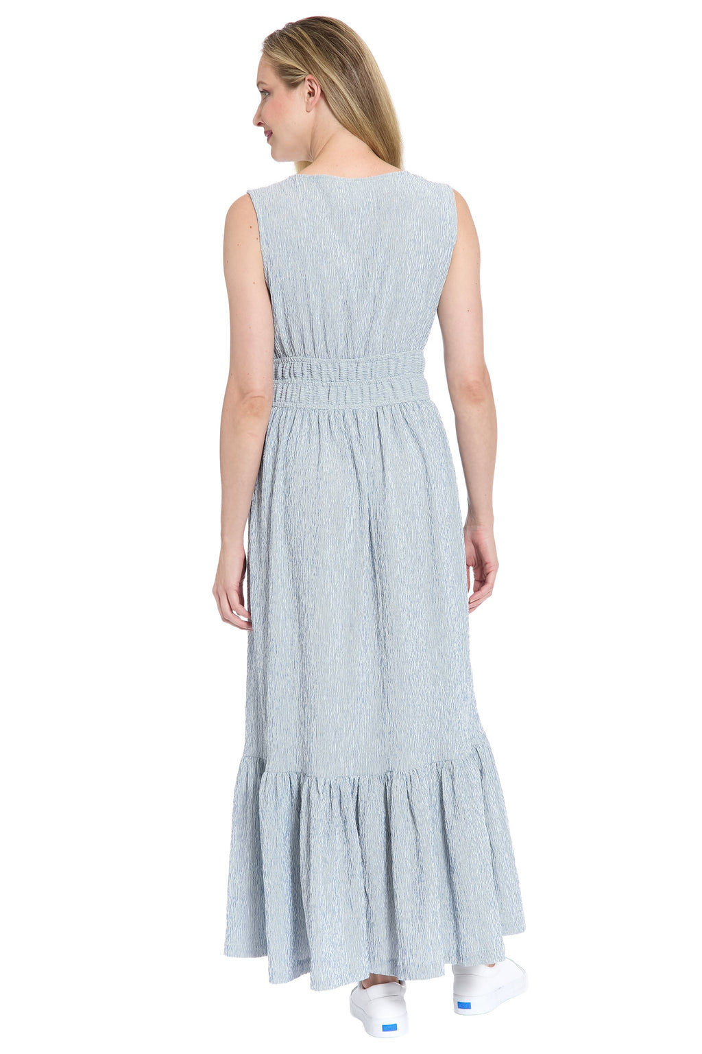 Lorene Seersucker Smocked Waist Maxi - FINAL SALE