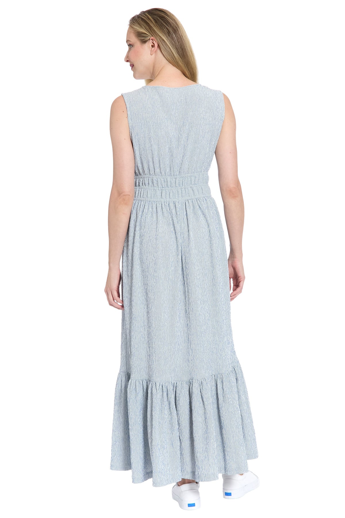 Lorene Seersucker Smocked Waist Maxi - FINAL SALE