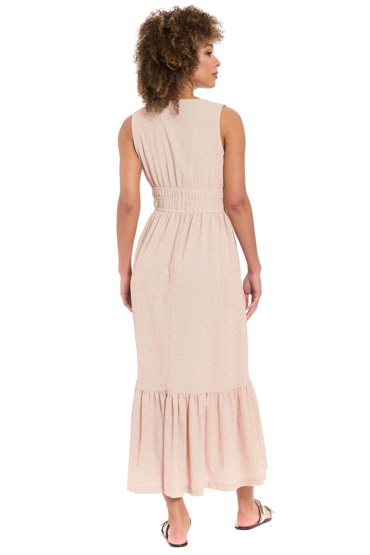 Lorene Seersucker Smocked Waist Maxi - FINAL SALE