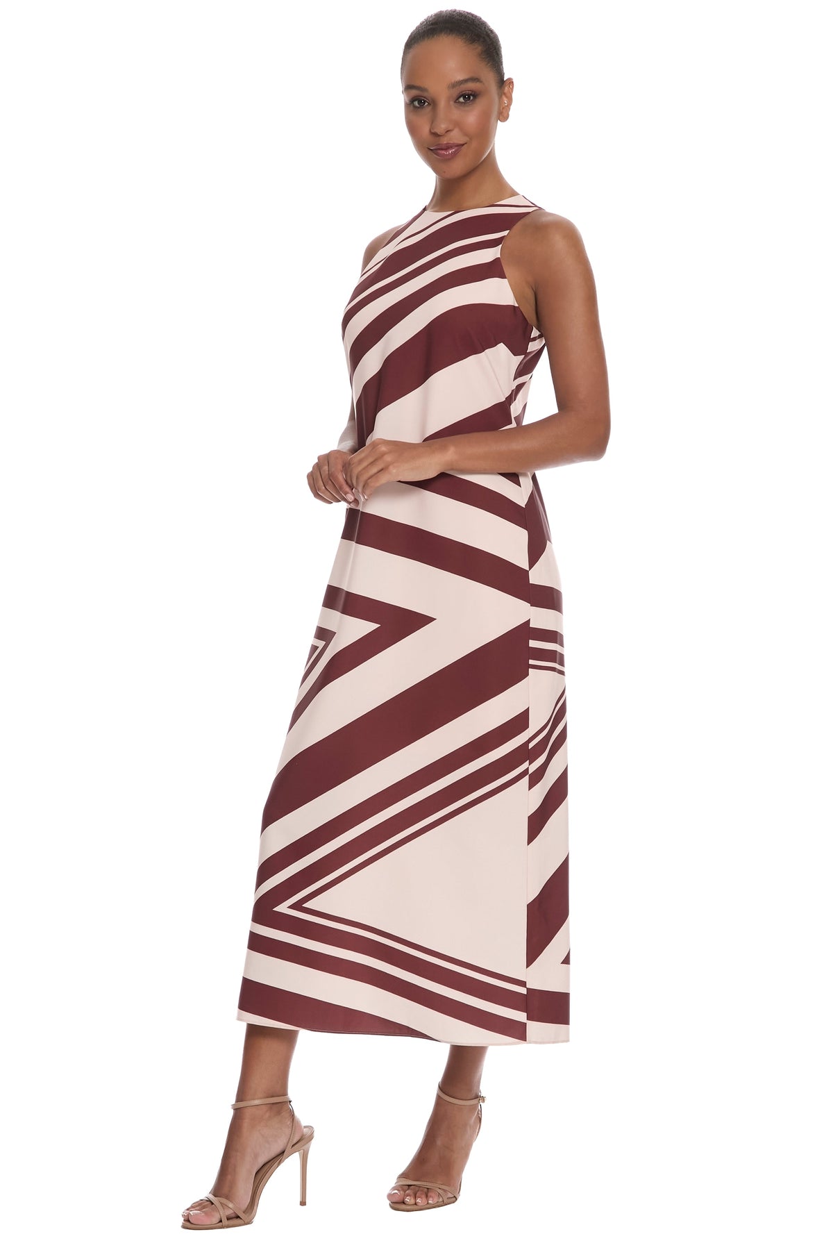Quincy Midi Shift Dress in Studio Strokes