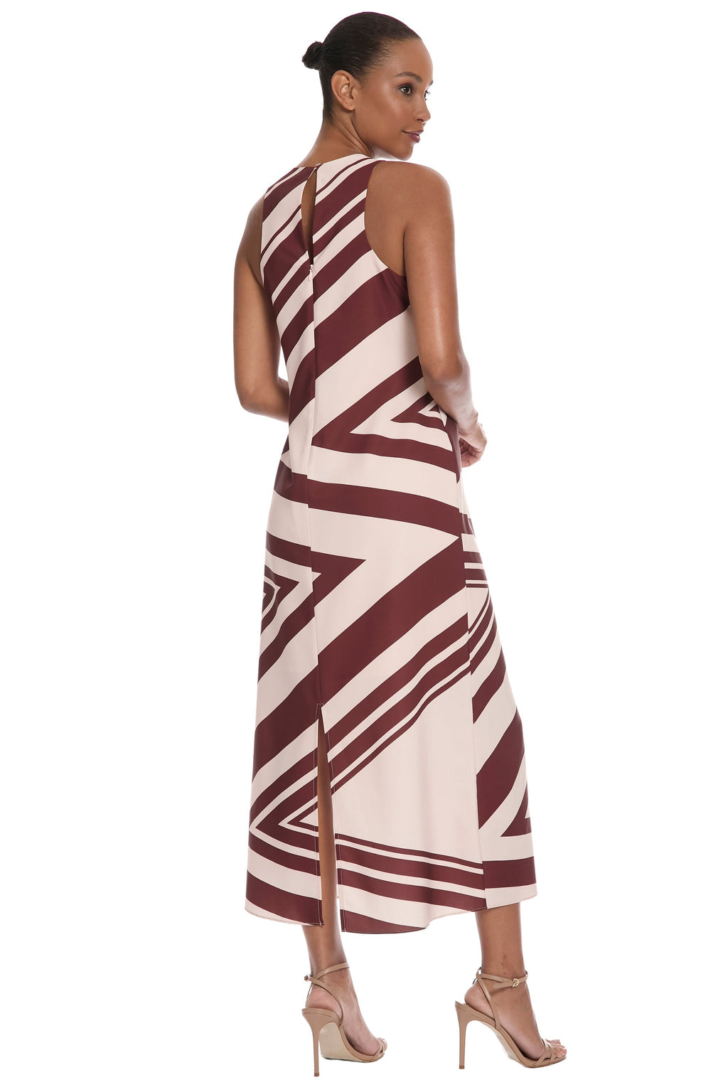 Quincy Midi Shift Dress in Studio Strokes