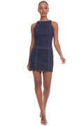 Leo Cotton Denim Mini Sheath