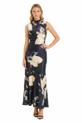 Meg Cowl Back Halter Gown