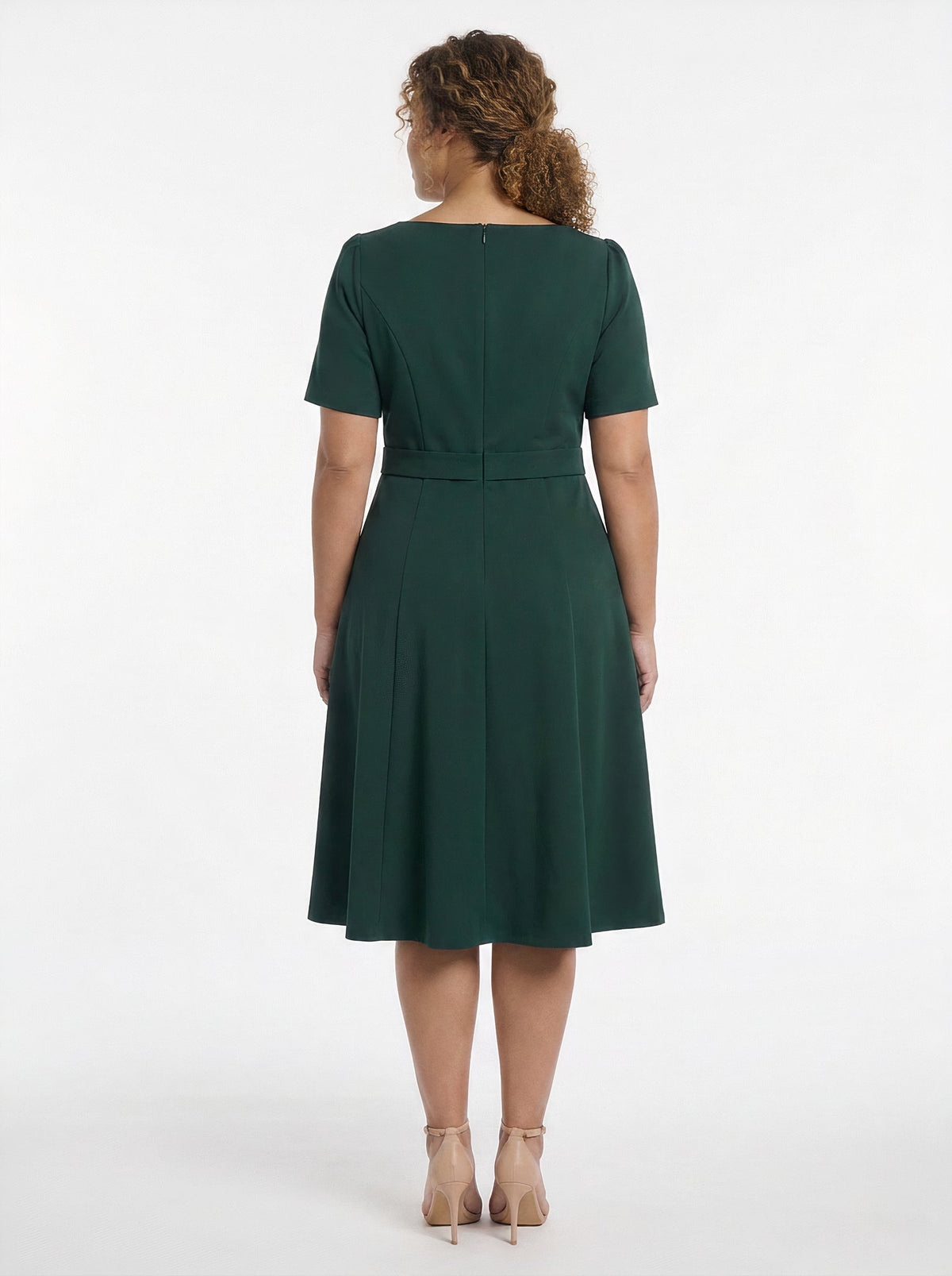 Quill Side Tab Dress with Buckle