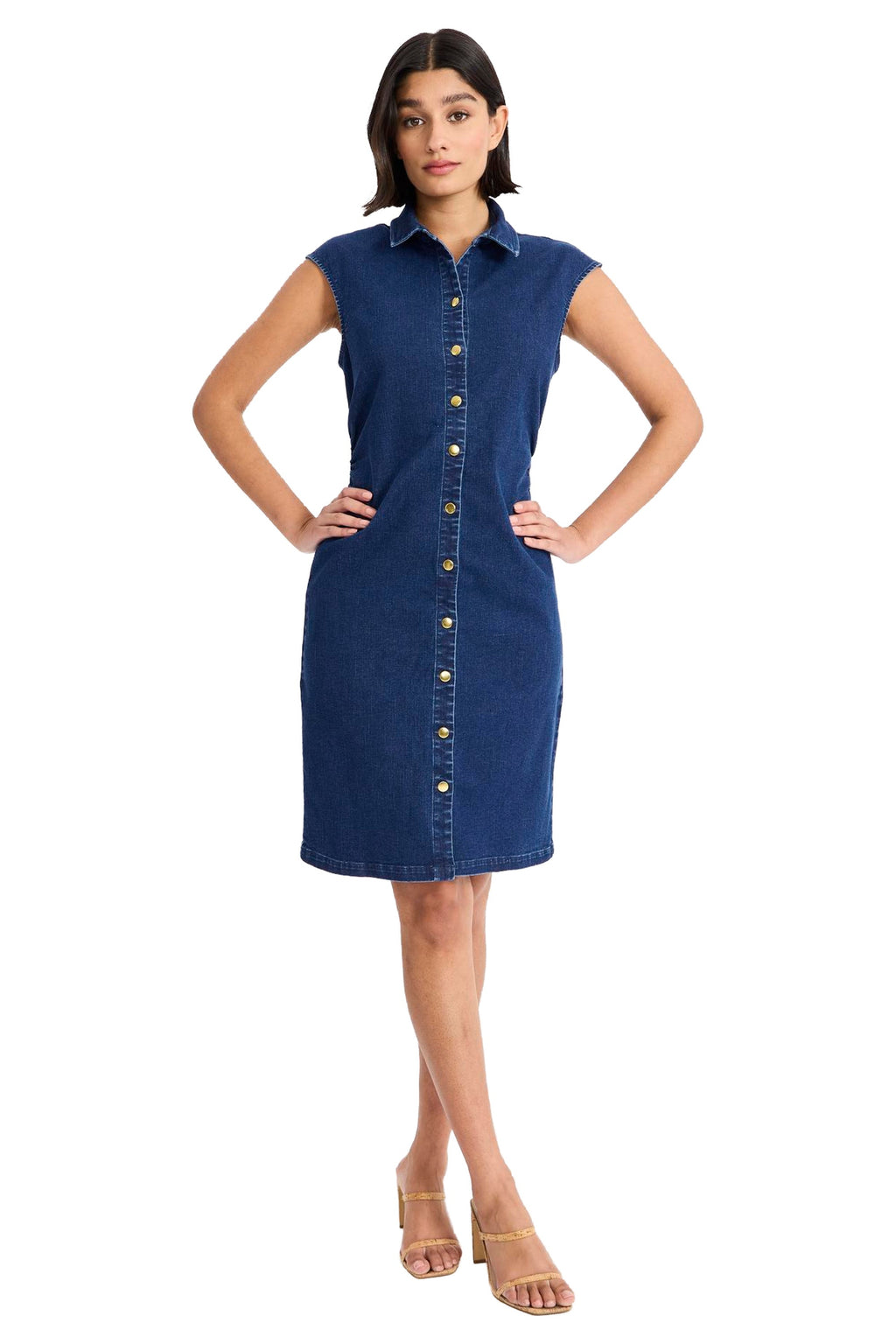 Ralph Cotton Stretch Denim Shirtdress