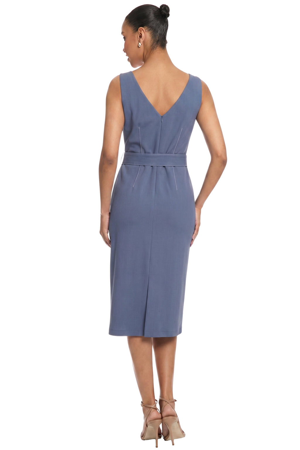 Olinda Square Neck Midi wIth Belt