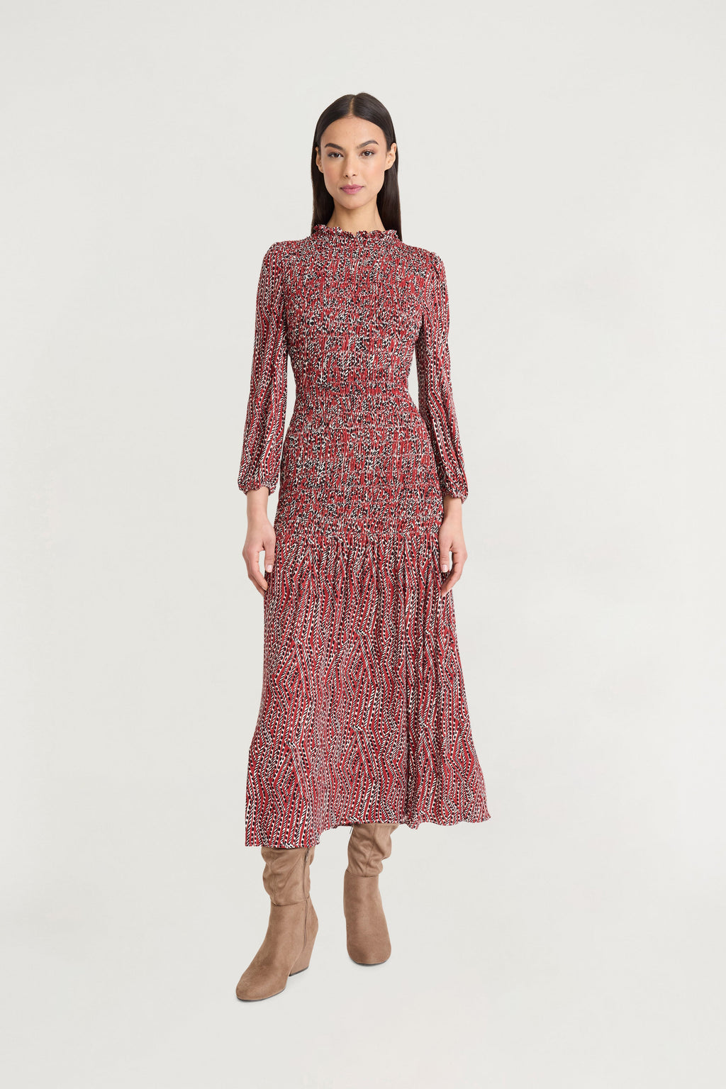 Samuel Printed Ruffled  Midi Dress - FINAL SALE