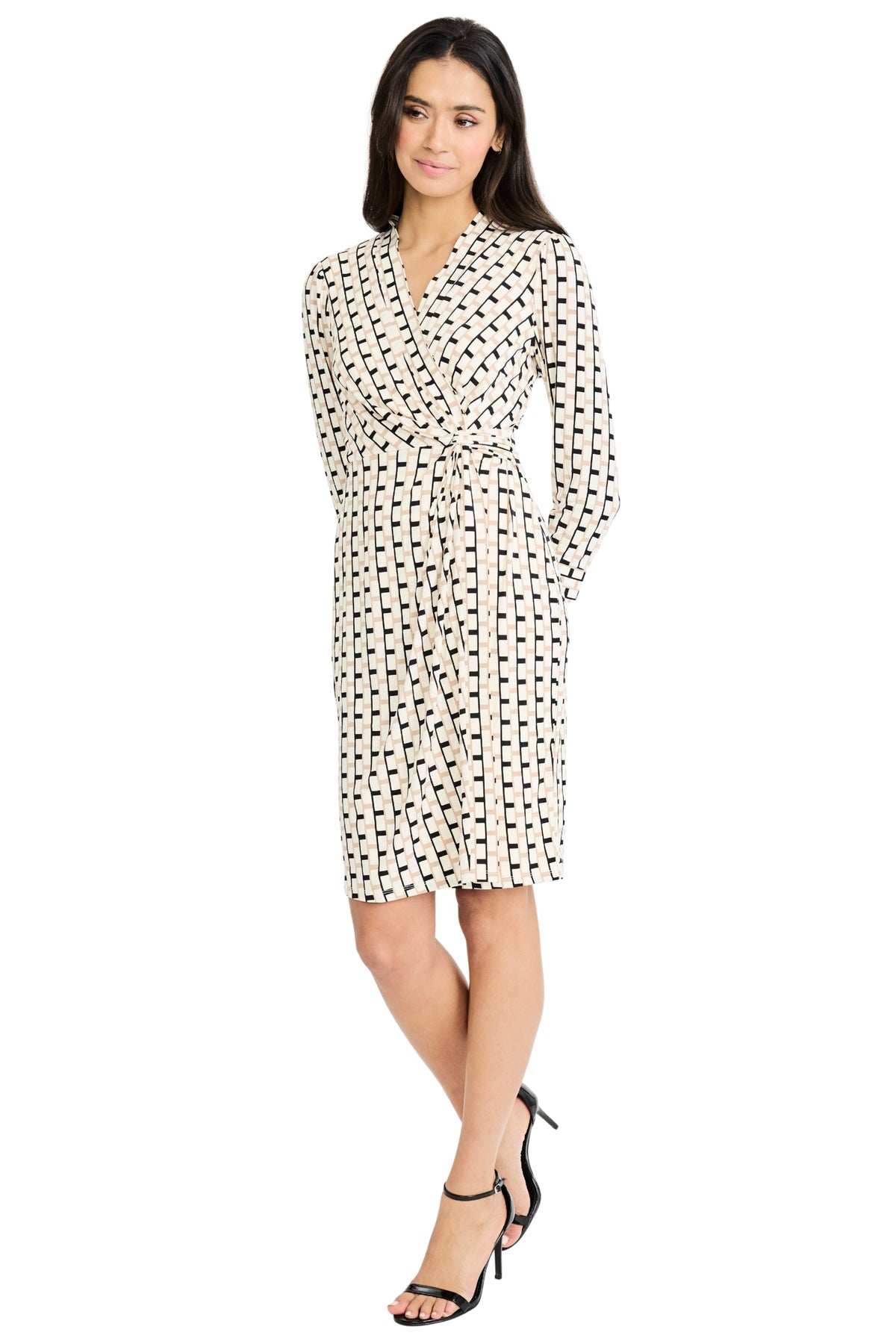 Rosaline 3/4 Sleeve Dress in Stretch Jersey