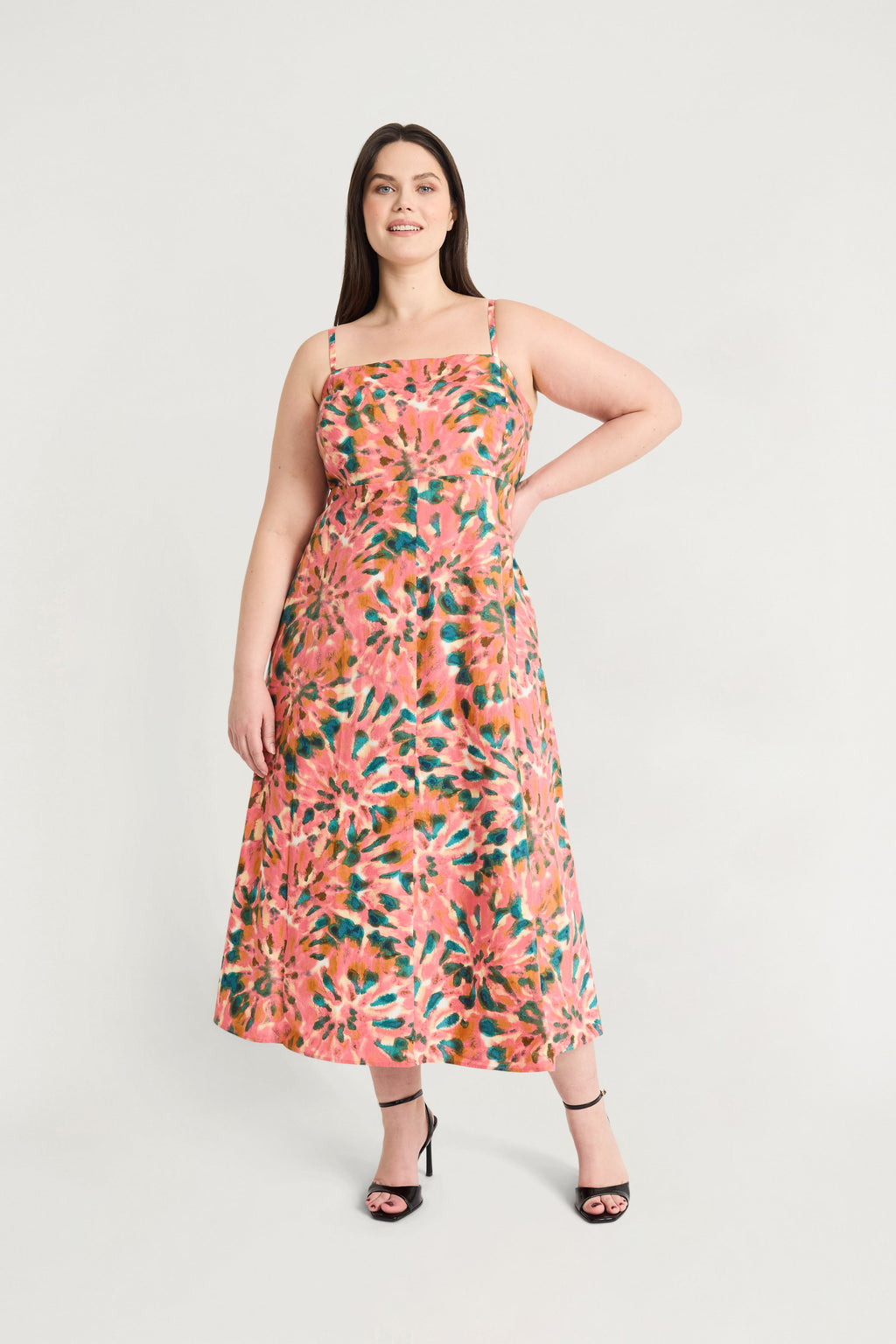 Lionel Cotton Spaghetti Strap Midi - FINAL SALE