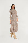 Samuel Printed Ruffled  Midi Dress - FINAL SALE
