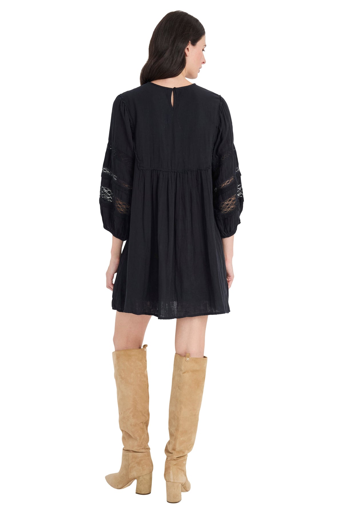 Michael Tunic Dress with Embroidered Yoke - FINAL SALE