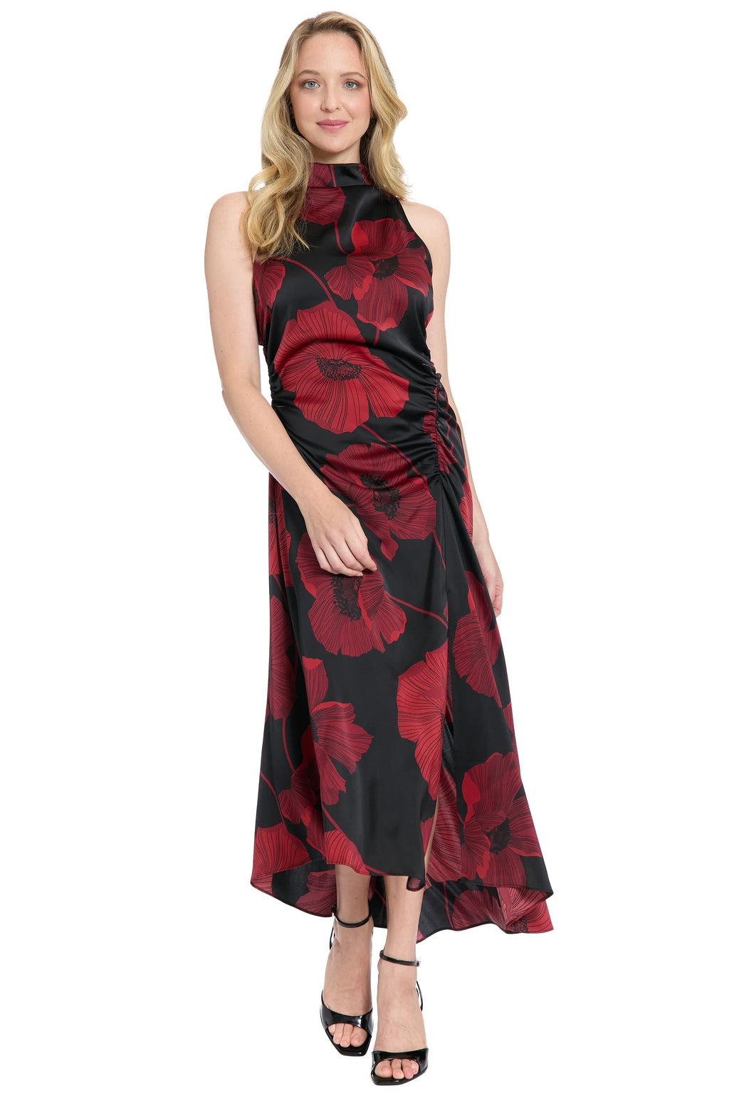 Lisbeth Mock Neck Halter in Charmeuse - FINAL SALE