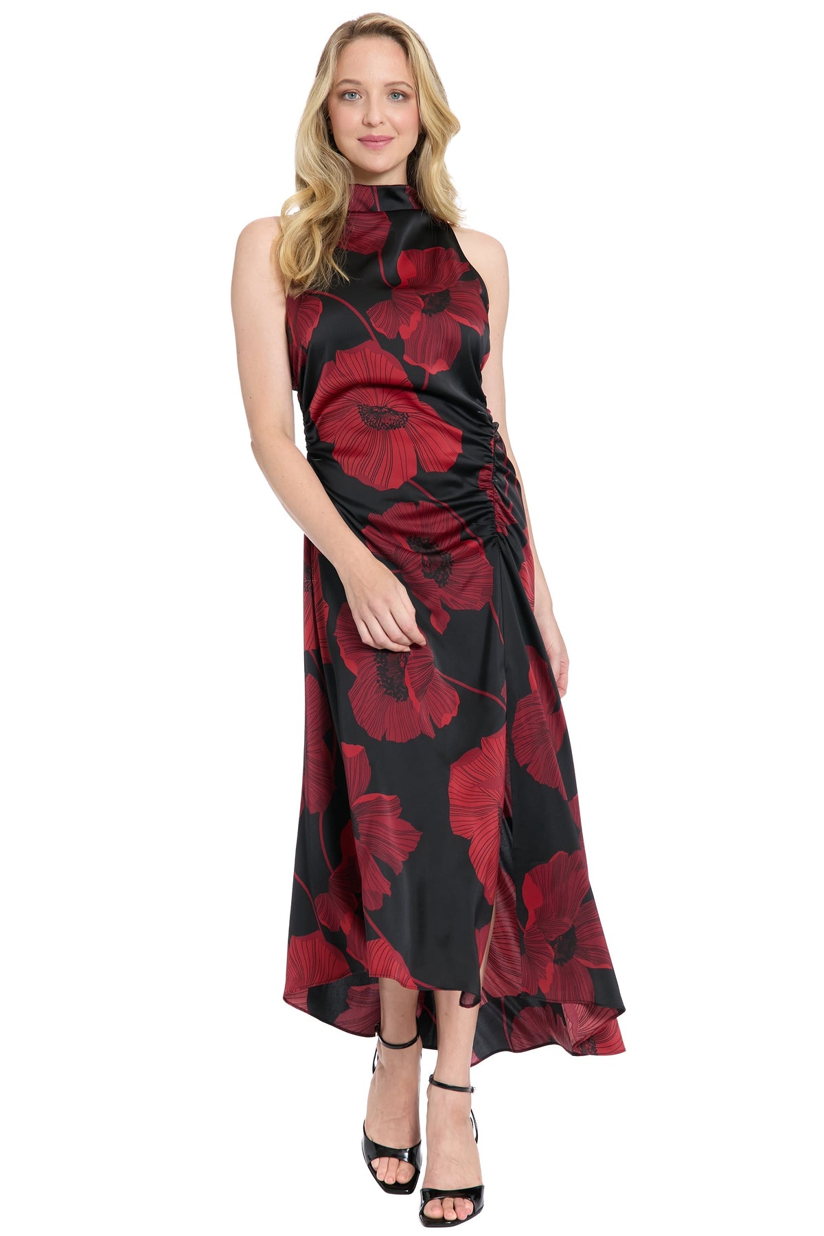 Lisbeth Mock Neck Halter in Charmeuse - FINAL SALE