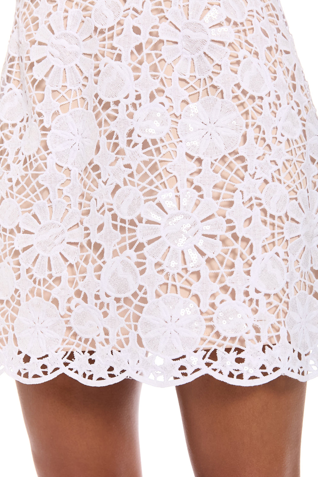 Rhodes Sequin Lace Tank Dress