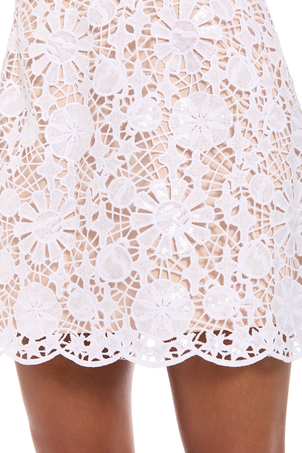 Rhodes Sequin Lace Tank Dress