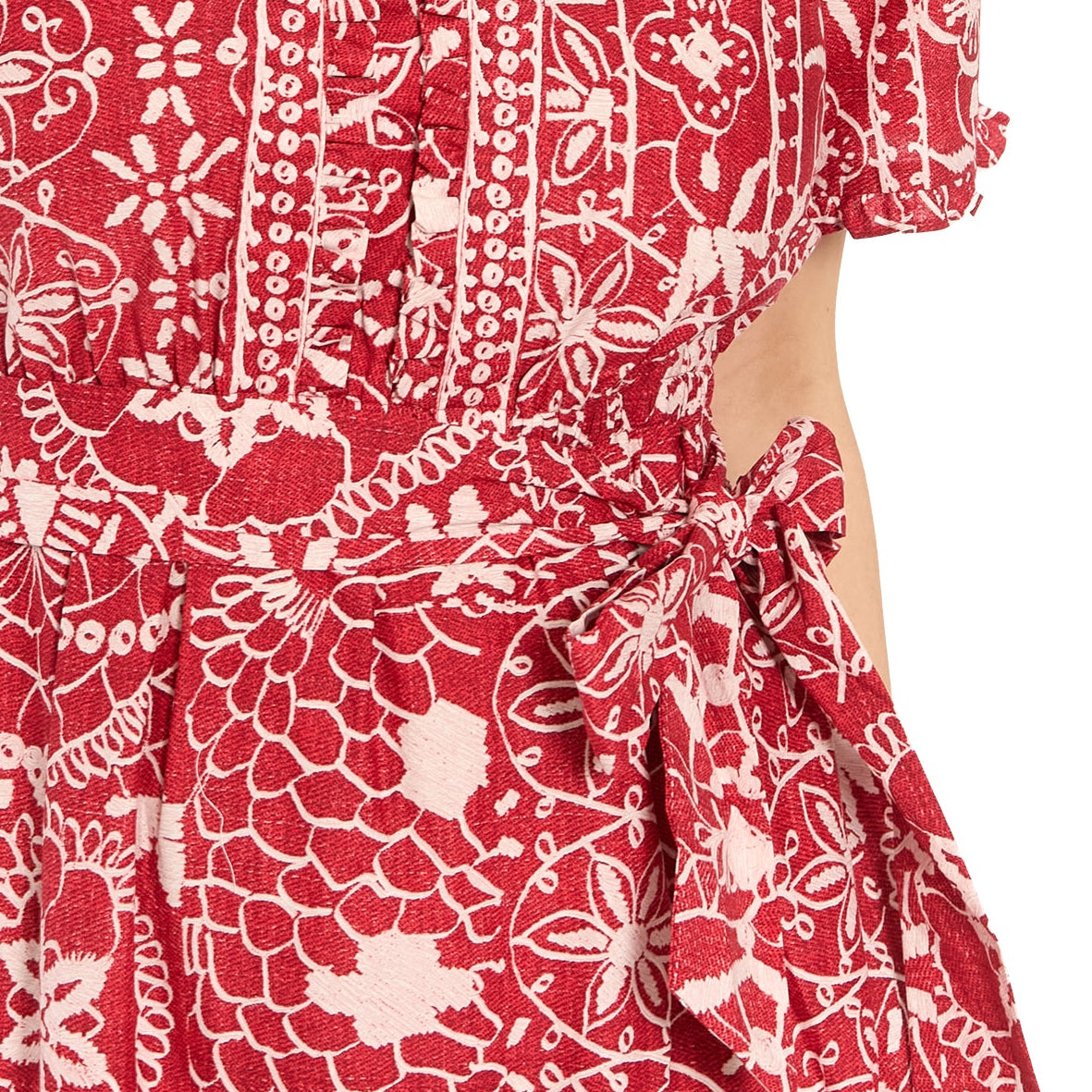 Mackenzie Printed Cotton Maxi in Lace Denim