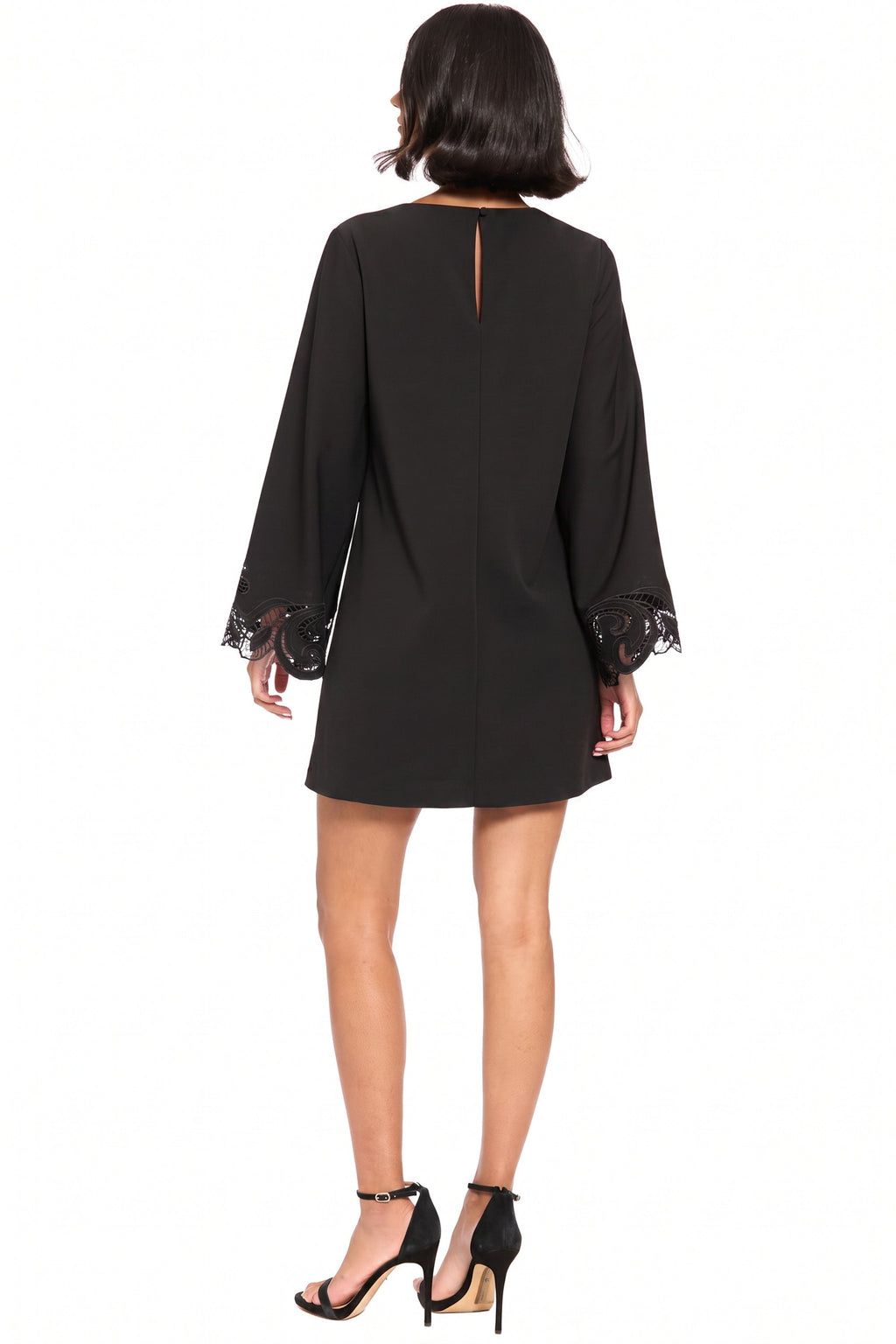 Sue A-Line Botanical with Lace Sleeves