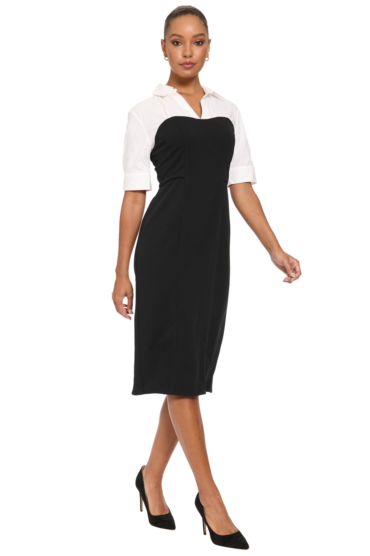 Tresha Petite Short Sleeve Twofer Sheath