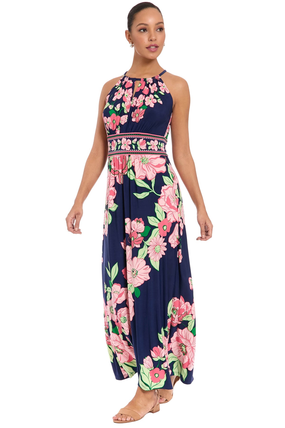 Morris Maxi in Diagonal Roses