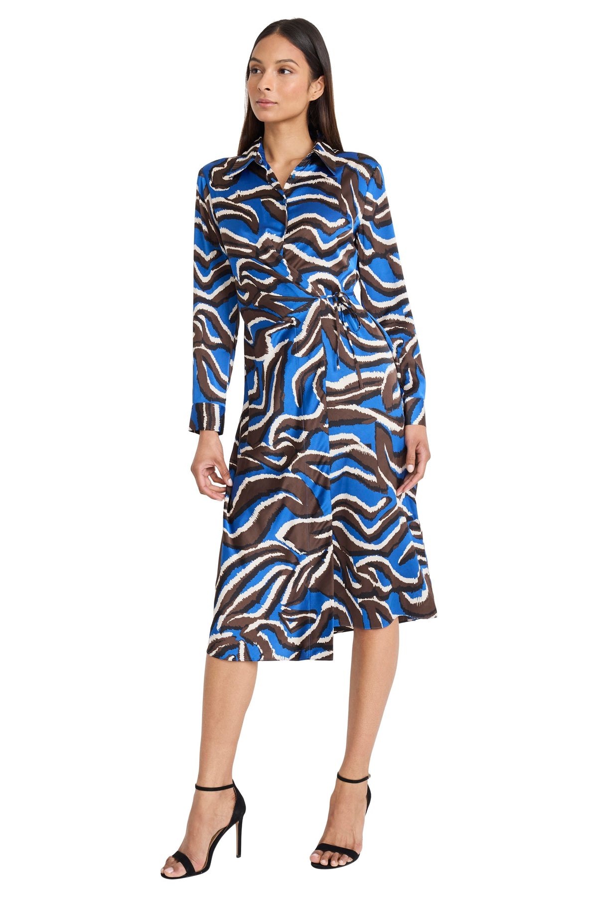 Luz Long Sleeve Midi Wrap - FINAL SALE
