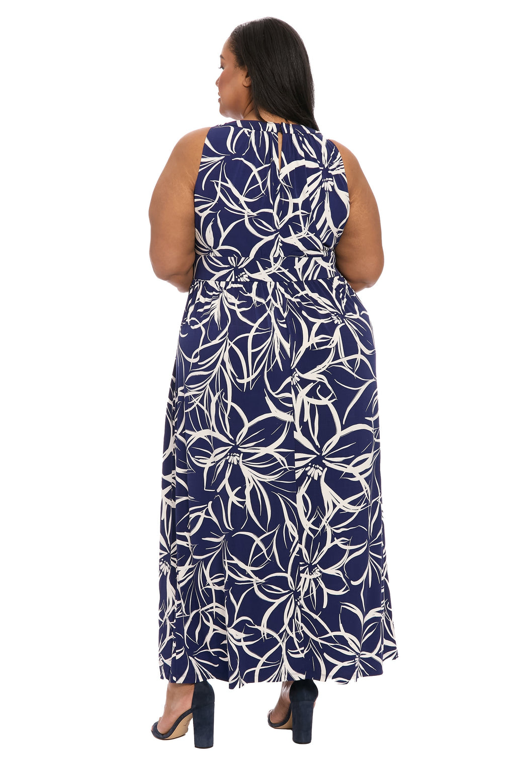 Simone Curve in Floral Scribble - FINAL SALE
