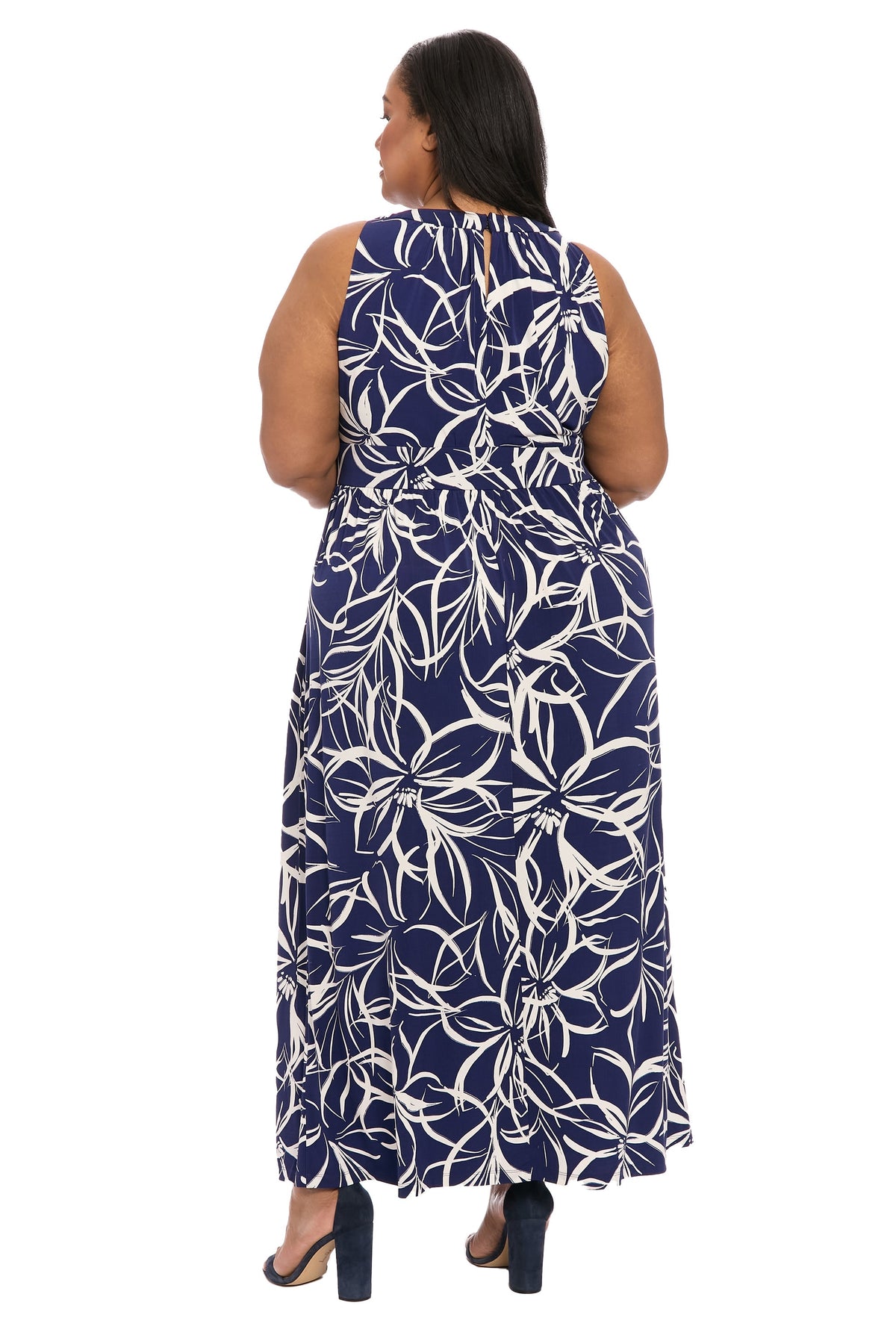 Simone Curve in Floral Scribble - FINAL SALE