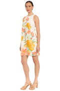 Miranda Cotton Shift in Textured Frond - FINAL SALE
