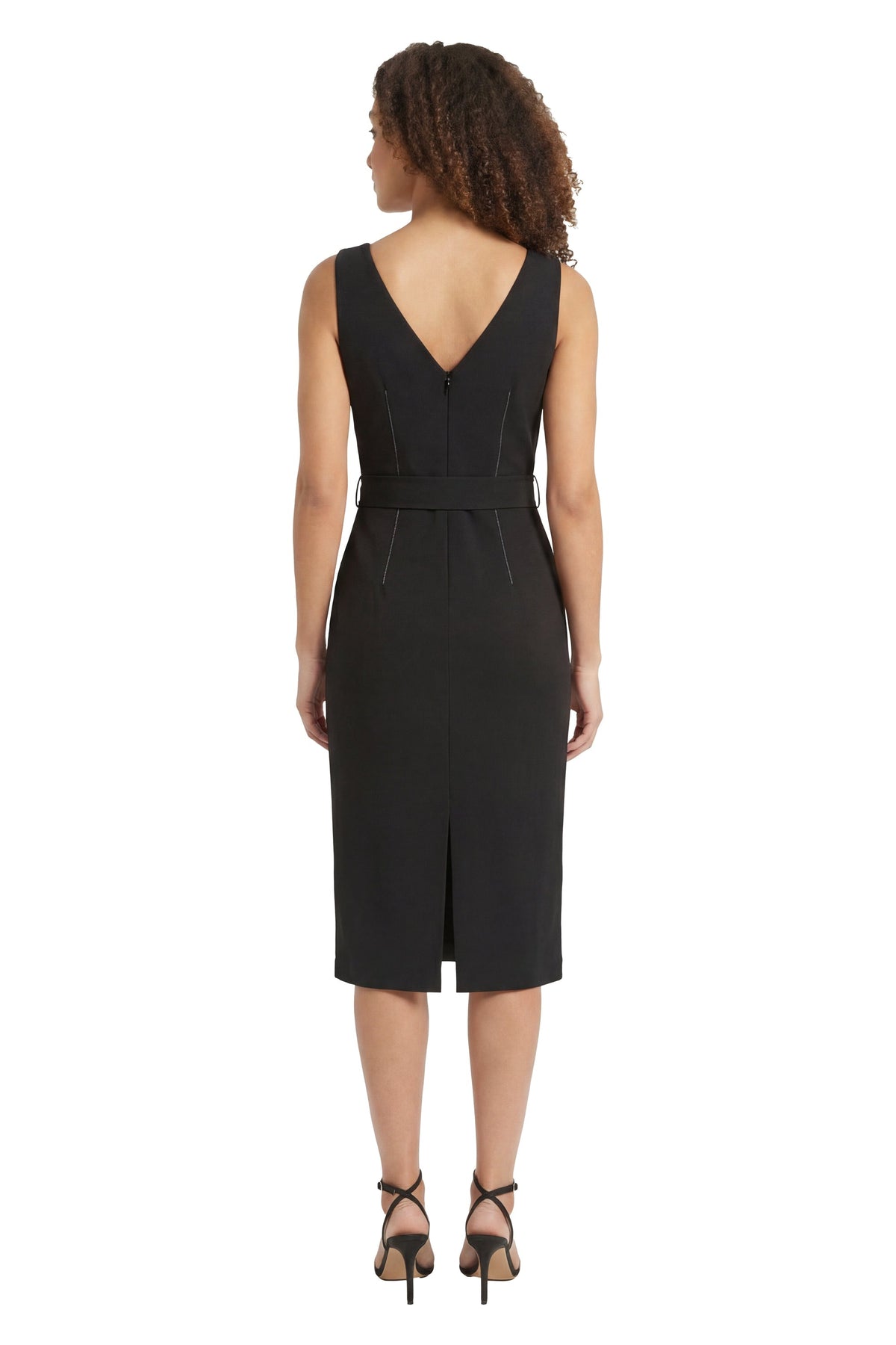 Olinda Square Neck Midi wIth Belt