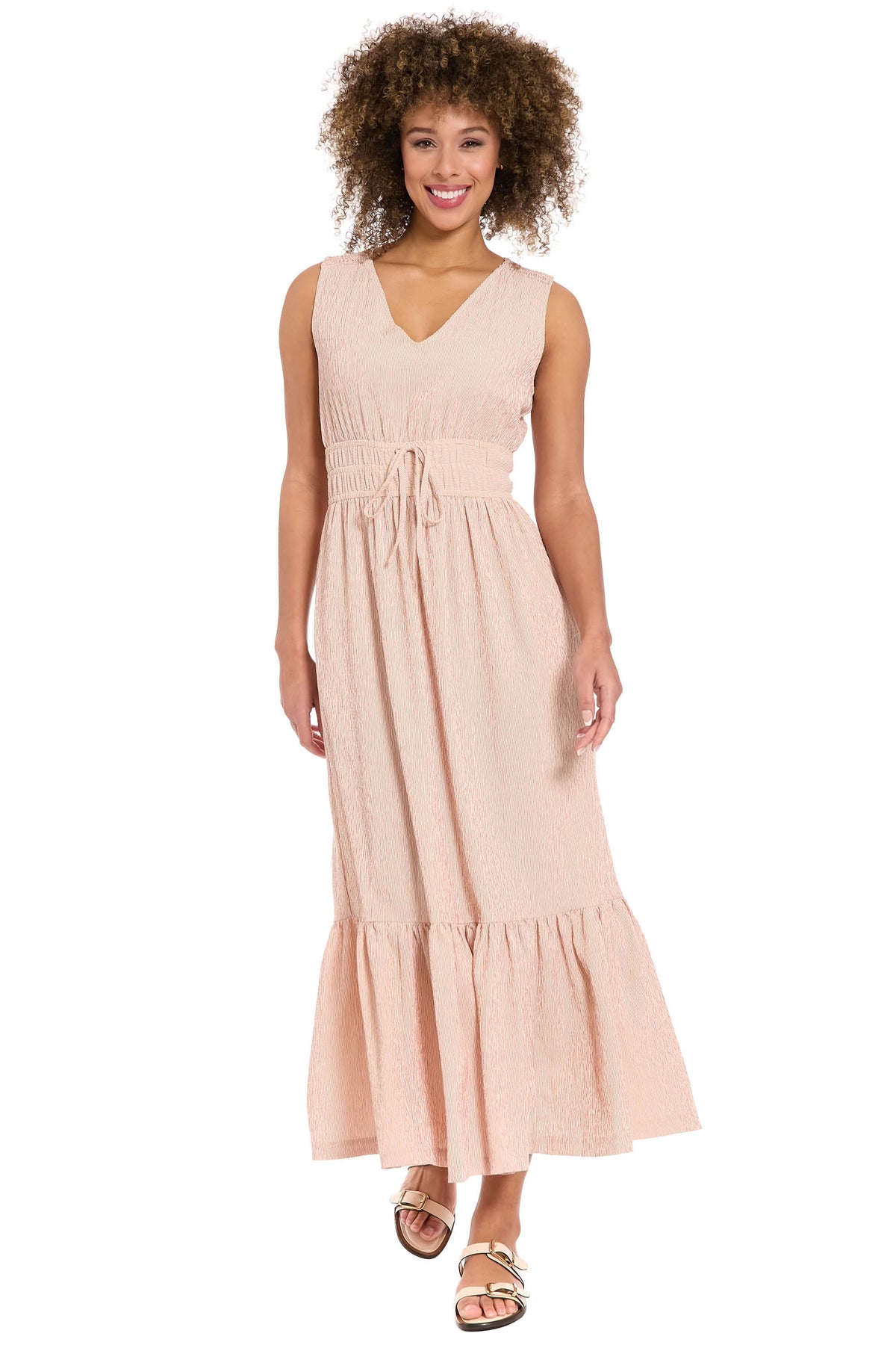 Lorene Seersucker Smocked Waist Maxi - FINAL SALE