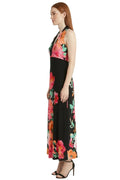 Zarina Petite Halter V-Neck Maxi Dress