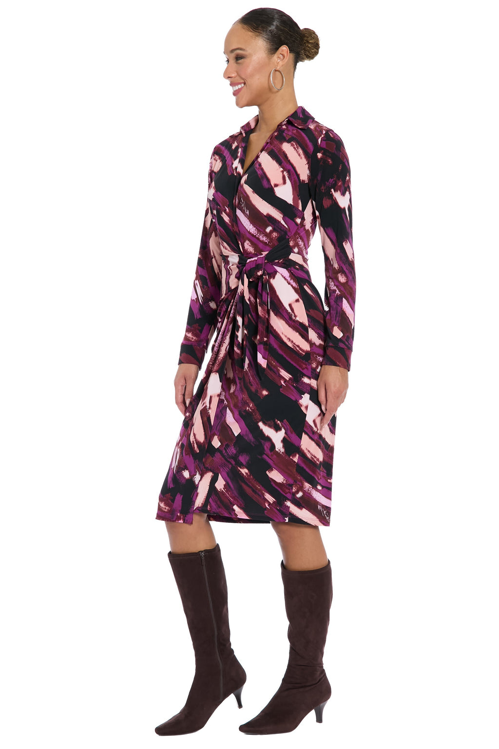 Rhea Criss-Cross Collared Midi - FINAL SALE