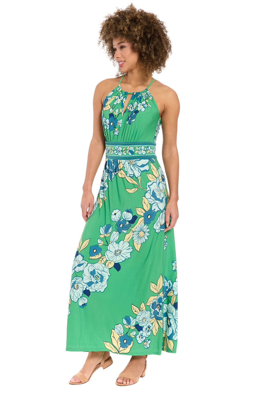 Morris Maxi in Diagonal Roses