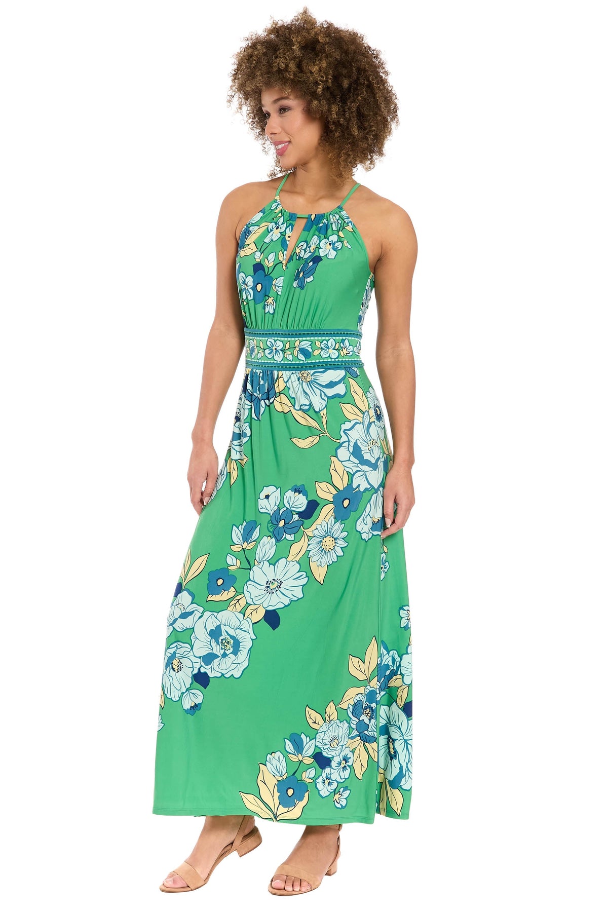 Morris Maxi in Diagonal Roses