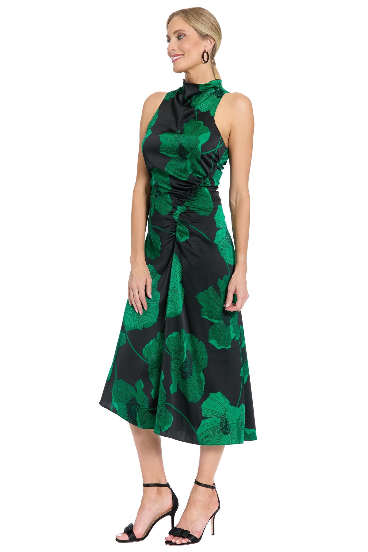 Lisbeth Mock Neck Halter in Charmeuse - FINAL SALE