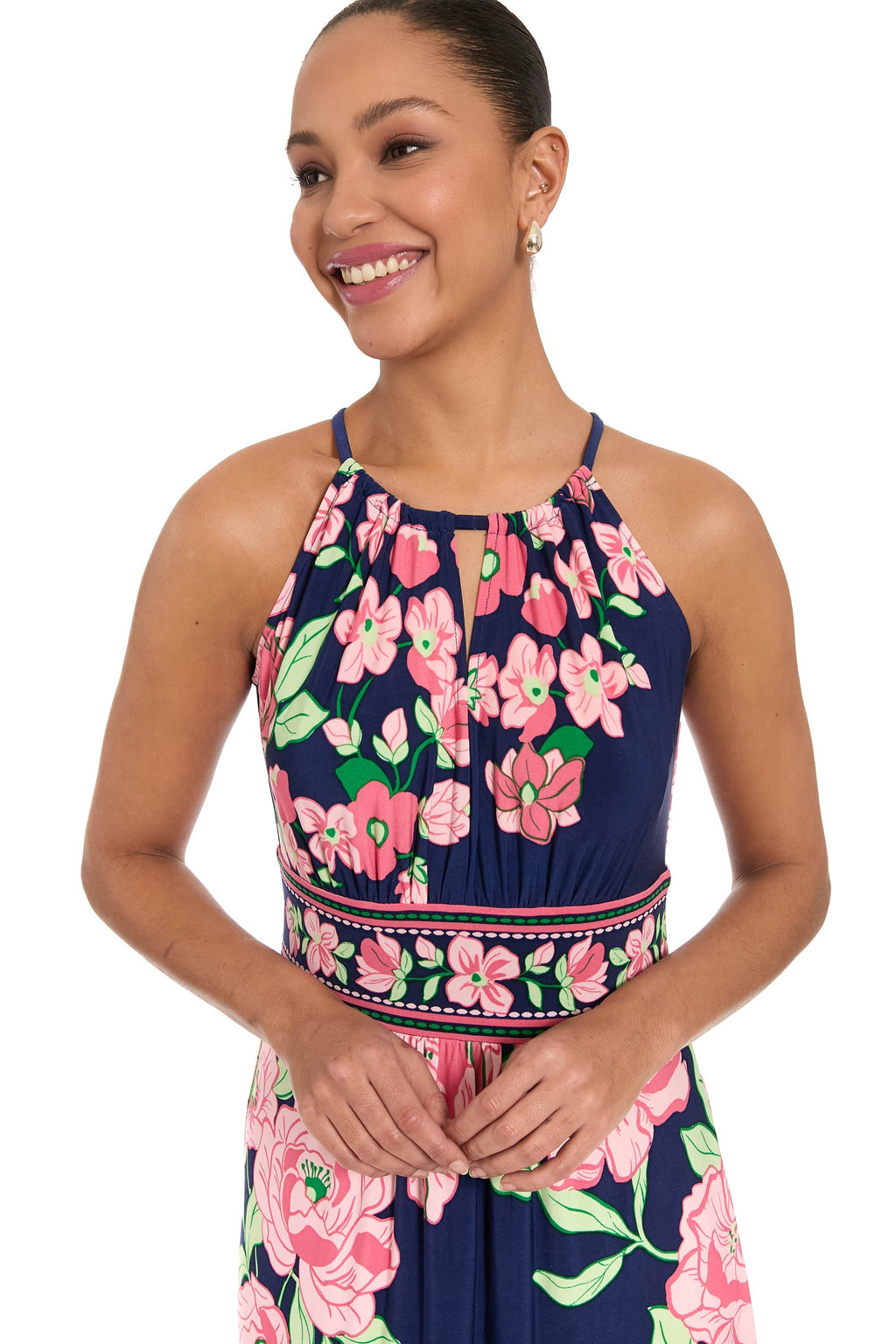 Morris Maxi in Diagonal Roses