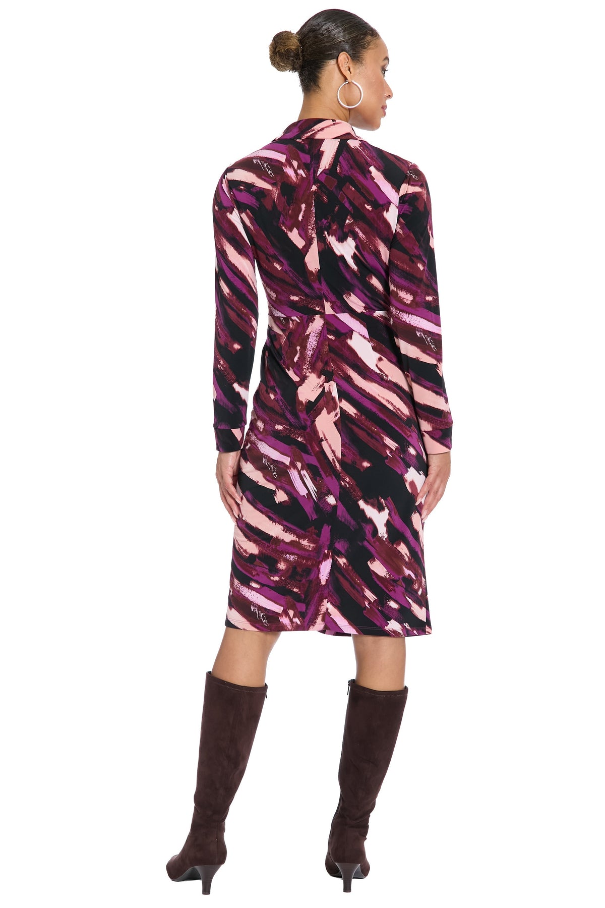 Rhea Criss-Cross Collared Midi - FINAL SALE