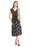Sakura V-Neck Midi with Waist Tie