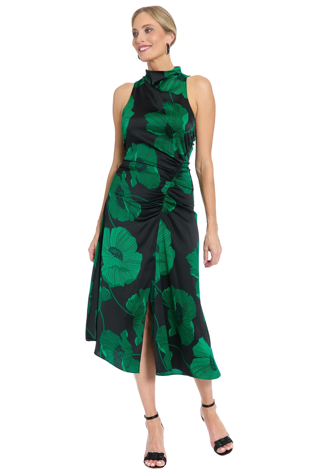 Lisbeth Mock Neck Halter in Charmeuse - FINAL SALE