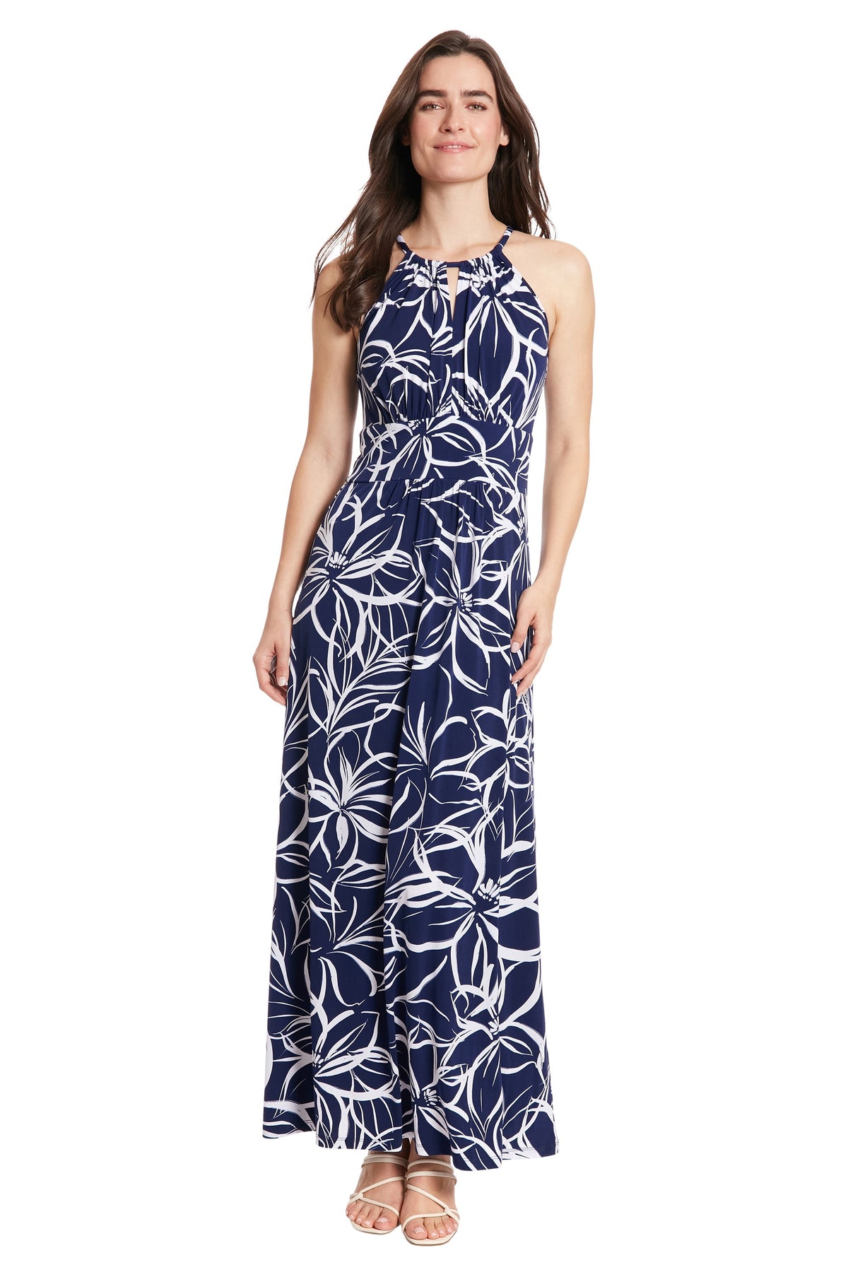Simone Curve in Floral Scribble - FINAL SALE
