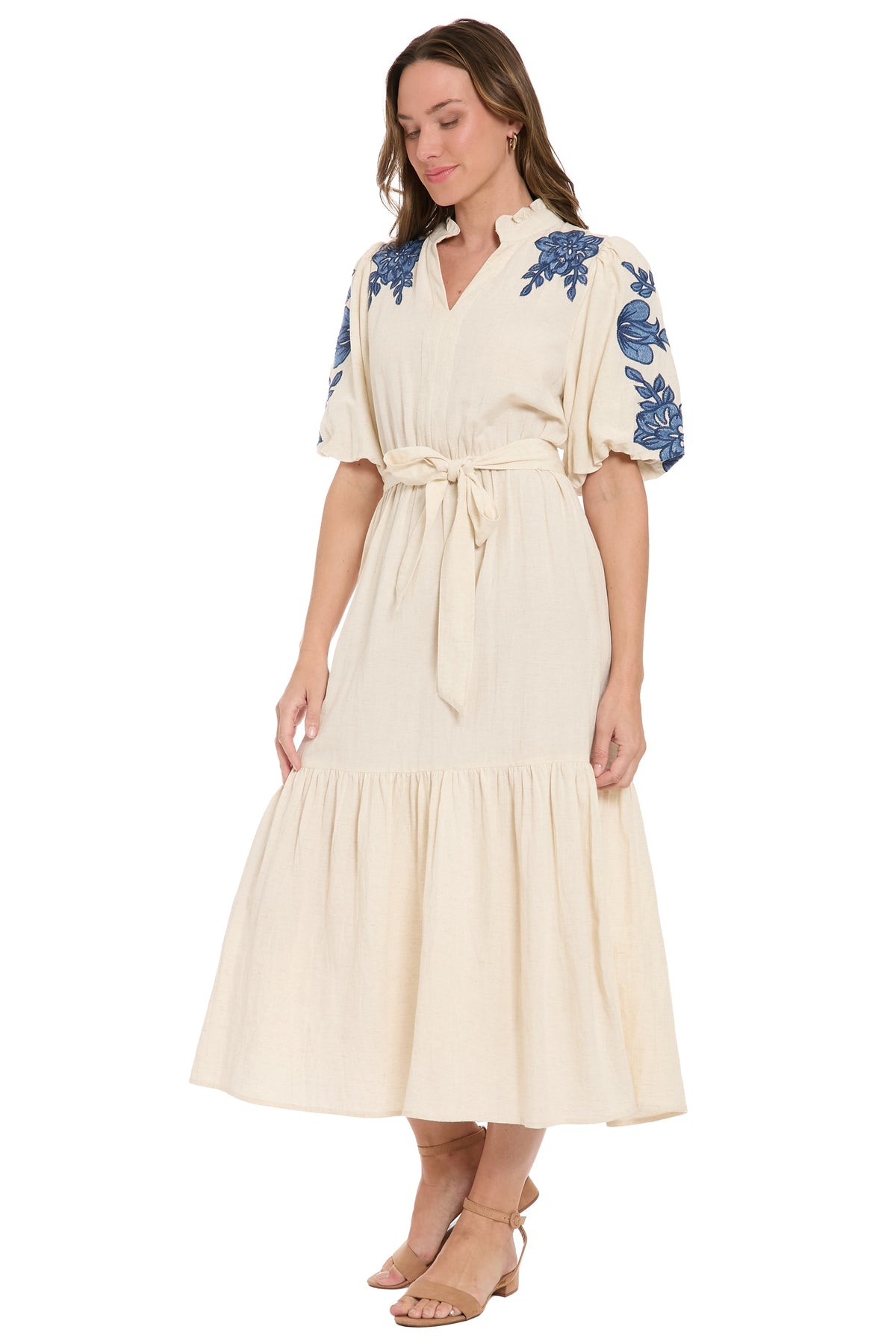 Mackenzie Embroidered Cotton Maxi - FINAL SALE